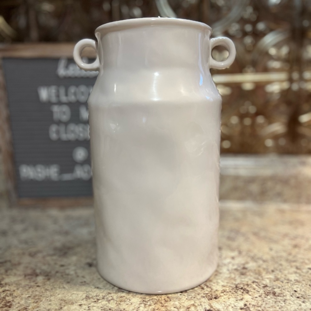 RAE DUNN FARM FRESH Ceramic Milk Jug Vase NWT - Picture 5 of 7